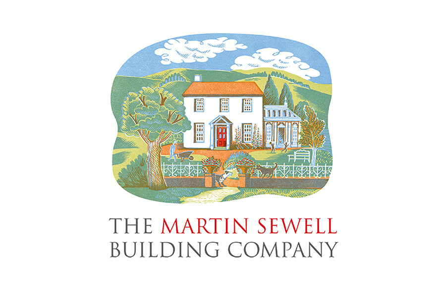 Logo design for building company, The Martin Sewell Building Company, West Sussex